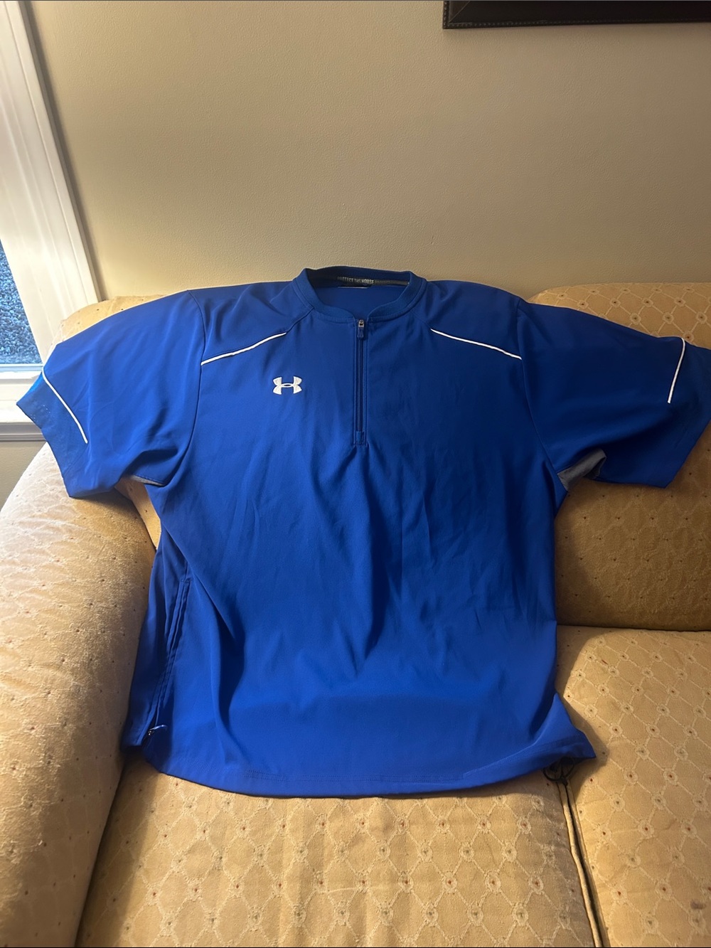 Under Armour Men’s Royal Blue Half-Zip Athletic Shirt